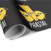 Phasta Funny Fast Pasta Pun Dark BG Cadeaupapier (Rol Hoek)