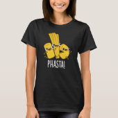 Phasta Funny Fast Pasta Pun Dark BG T-shirt (Voorkant)