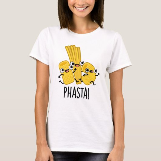 Phasta Funny Fast Pasta Pun T-shirt (Voorkant)