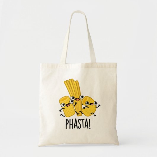 Phasta Funny Fast Pasta Pun Tote Bag (Voorkant)