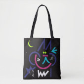 Phat Cat Moderne Abstracte Canvas tas (Voorkant)
