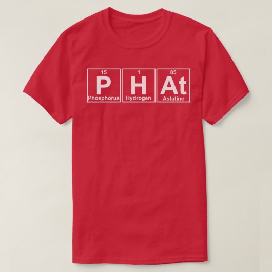 PHAt Elements Science Chemistry T-shirt (Design voorkant)