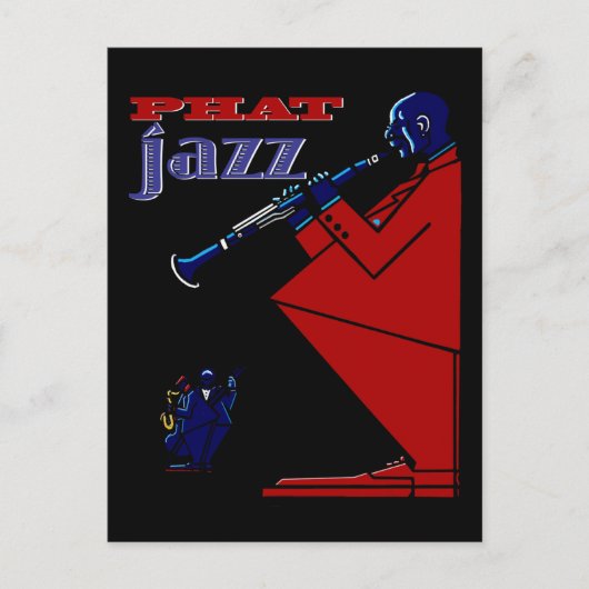 Phat Jazz-Briefkaart Briefkaart (Voorkant)