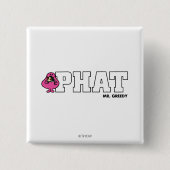 PHAT VIERKANTE BUTTON 5,1 CM (Voorkant)