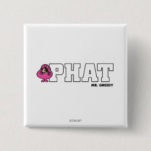 PHAT VIERKANTE BUTTON 5,1 CM