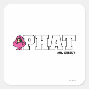 PHAT VIERKANTE STICKER