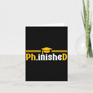 PhD afgerond grappige PhD afstuderen 2026 Kaart