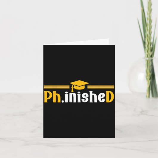 PhD afgerond grappige PhD afstuderen 2026 Kaart (Voorkant)