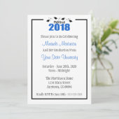 PhD Afstudeerder 2018 Afstuderen Uitnodiging (Blue (Staand voorkant)