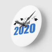 PhD Afstudeerder 2020 Petten en diploma's (blauw) Ronde Klok (Hoek)