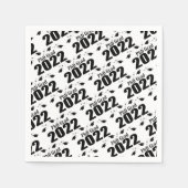 PhD-Afstudeerder, diploma's en diploma's (zwart) Servet (Voorkant)