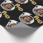 PhD Afstudeerder Foto Afstuderen Cadeaupapier (Hoek)