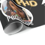 PhD Afstudeerder Foto Afstuderen Cadeaupapier (Rol Hoek)