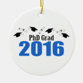 PhD-Afstudeerder, klasse 2016, Petten en diploma's Keramisch Ornament (Voorkant)