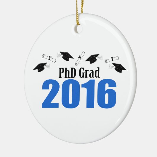 PhD-Afstudeerder, klasse 2016, Petten en diploma's Keramisch Ornament (Links)