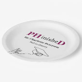 PhD Afstudeerfeest Papieren Bordje (Gekanteld)