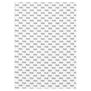 PhD Afstuderen Afstudeerder Afstuderen zwart Tafelkleed