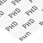 PhD Afstuderen Afstudeerder Afstuderen zwart Tafelkleed (Gekanteld)