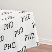 PhD Afstuderen Afstudeerder Afstuderen zwart Tafelkleed (Voorbeeld)
