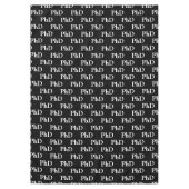 PhD Afstuderen Afstudeerder Afstuderen zwart Tafelkleed (Voorkant)