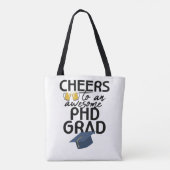 PhD Afstuderen Beer Lover Doctoraat GradenAfstudee Tote Bag (Achterkant)