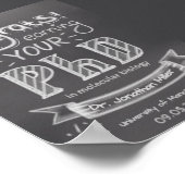 PhD afstuderen begroeting krijtborduniversiteit Poster (Hoek)