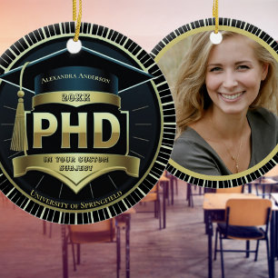 PhD afstuderen doctoraatsthesis cadeau Keramisch Ornament