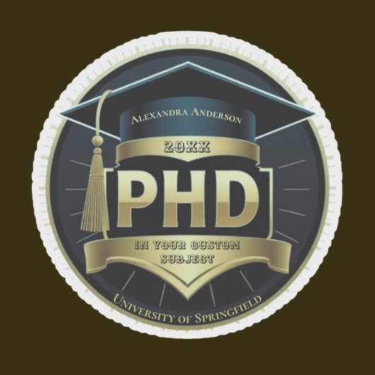 PhD afstuderen doctoraatsthesis cadeau Sticker