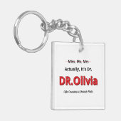 PhD-Afstuderen Eigenlijk is het Dr. Funny Academic Sleutelhanger (Voorkant Links)