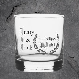 PhD afstuderen grappig classy cadeau Whisky Glas