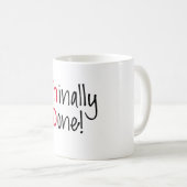 PhD afstuderen letterlijk, afstuderen cadeau Koffiemok (Voorkant rechts)