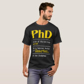 PhD Afstuderen Ph.D. Afstuderen doctoraatsgraad de T-shirt (Voorkant volledig)