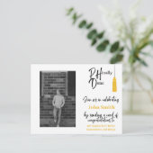 PHD Afstuderen Post Kaart - Kaart Shower - (Staand voorkant)