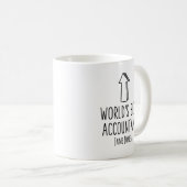 PhD Afstuderen, 's werelds beste accountant Cadeau Koffiemok (Voorkant rechts)