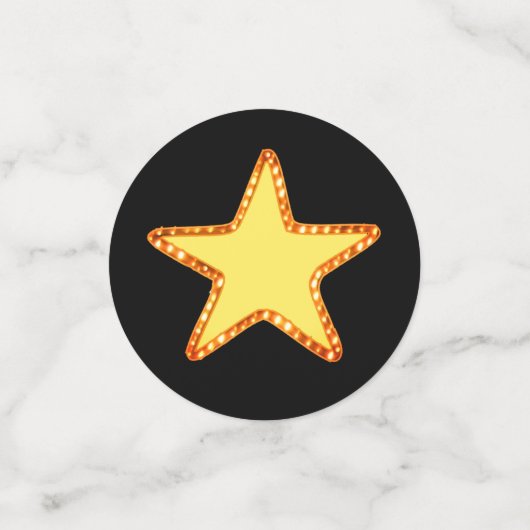 PhD-Afstuderen sterren op zwarte en witte Confetti (Kleine voorkant)