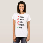 PhD Afstuderen T-shirt (Voorkant volledig)