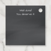 PhD afstuderen thesis verdediging cadeau label (Achterkant)