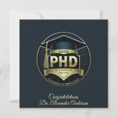 PhD afstuderen thesis verdediging gratulation card (Voorkant)