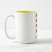 PhD-Afstuderen Tweekleurige Koffiemok (Links)