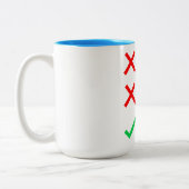 PhD-Afstuderen Tweekleurige Koffiemok (Links)