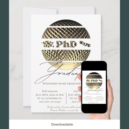 PhD afstuderen uitnodiging