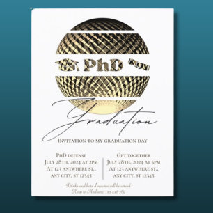 PhD afstuderen uitnodiging