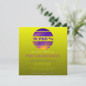 PhD afstuderen viering uitnodigingskaart Kaart (Staand voorkant)