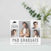 PhD-Afstuderen voor fotodoctoraat budget Aankondig (Staand voorkant)