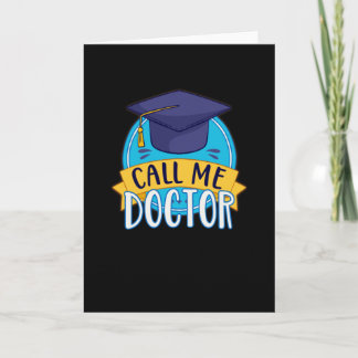 PhD Bel me Doctor die Funny Promotion doceert Kaart