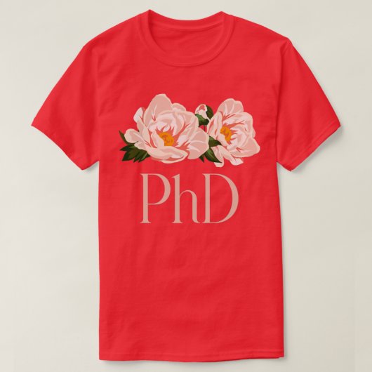 Phd boho wild roos Design T-shirt (Design voorkant)