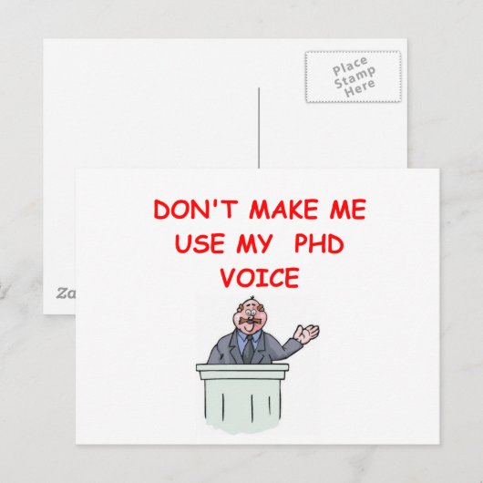 phd briefkaart (Voorkant / Achterkant)