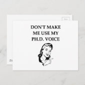 phd briefkaart (Voorkant / Achterkant)