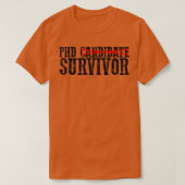 Phd Candidate Survivor 25 T-shirt (Design voorkant)