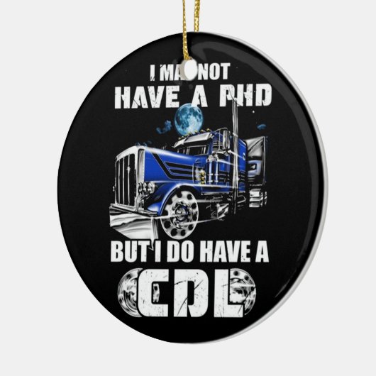 PHD CDL Trucker Keramisch Ornament (Links)